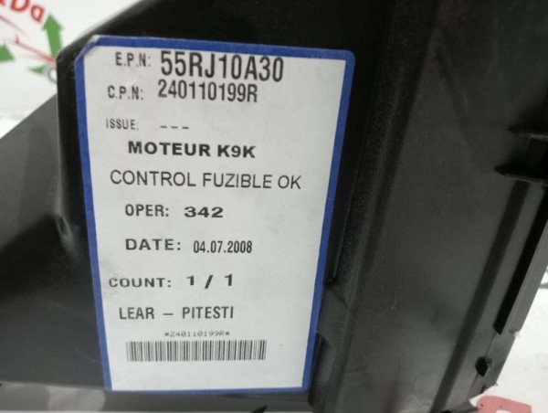 Renault Laguna 3 Sigorta Kutu Alt Kabı Kutusu 55RJ10A30 YP HP (BA-110)