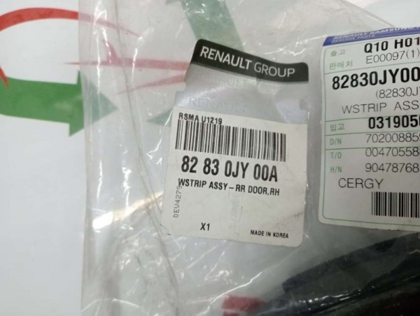 Renault Koleos Sağ Arka Kapı Fitili 82830JY00A YP (F2)