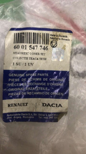 DACİA LOGAN SANDERO DUSTER KOLTUK BAŞLIK BURCU TAKIMI 6001547746 YP (IA-121-123)