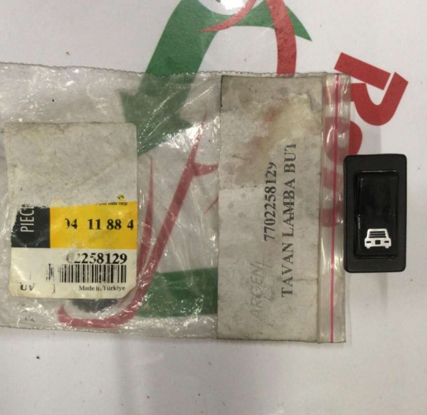 RENAULT MASTER TAVAN LAMBA BUTONU DÜĞMESİ ORJİNAL YP 7702258129 (BB130)