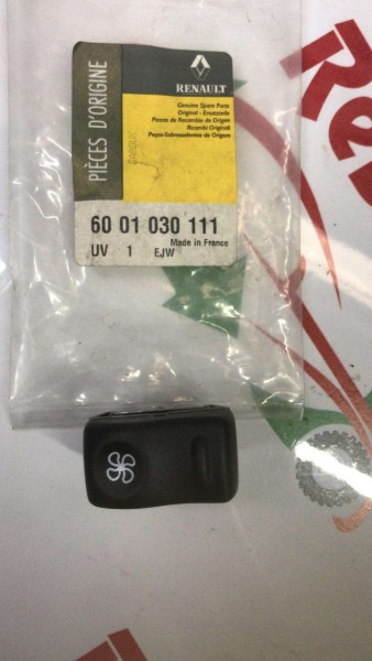 RENAULT EKSPRESS KALORİFER KUMANDA BUTONU DÜĞMESİ ORJİNAL YP 6001030111 (BB130)