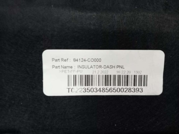 Hyundai İ20N Ön İzalasyon Pedi [84124-CO000] SP YP [G-D-120]