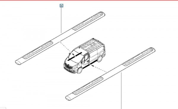 Renault Trafic 3 Sol Basamak Sacı [8201555027] MAİS YP [I-E-140]