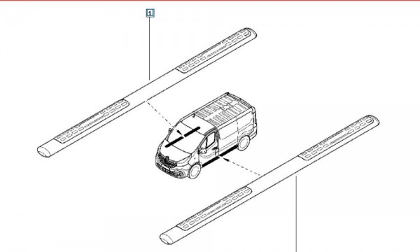 Renault Trafic 3 Sol Basamak Sacı [8201487347] MAİS YP [I-E-140]