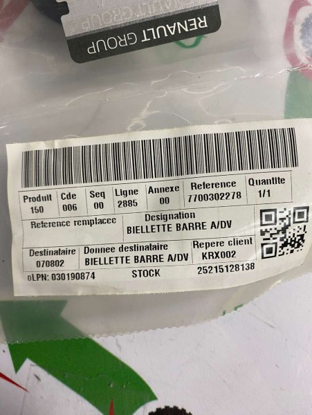 Renault Trafıc 2 Viraj Demir Lastiği YP 4500115 9160415 7700302278