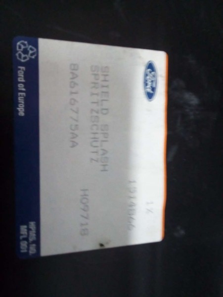 Ford Fiesta Triger Kapak Kalkan-Sıçratma Orj.8A61-6775-AA YP (K-A-120)