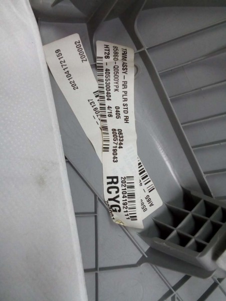 Hyundai Bayon Sağ Arka Kelebek Camı İç Direk Kaplama Bakaliti Trimi 85860-Q0500 SP YP (DA-110)