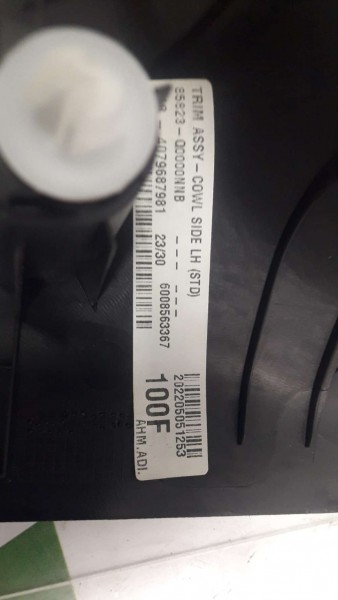 Hyundai i20 Sol Ön Direk Alt Trimi 85823-Q0000 SP YP (EA-110)