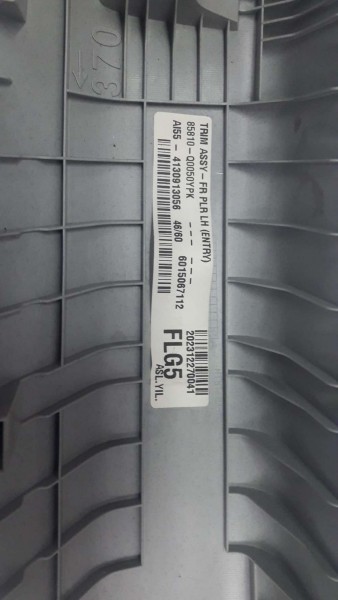 Hyundai İ20 Bayon Sol Ön Direk İç Kaplama Bakaliti Trimi 85810-Q0050 SP YP