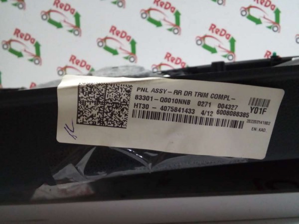 Hyundai Bayon Sol Arka Kapı Döşemesi 83301-Q0010 SP YP