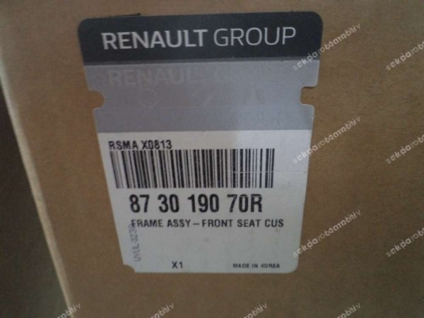 Renault Koleos 2 Sağ Ön Koltuk Minder İskeleti Orj 873019070R YP (IA-130)