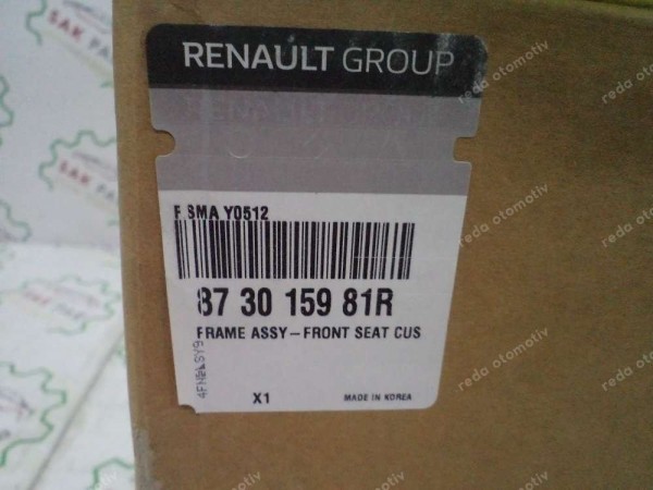 Renault Koleos 2 Sol Ön Koltuk Minder İskeleti Orjinal 873015981R YP (IA-130)
