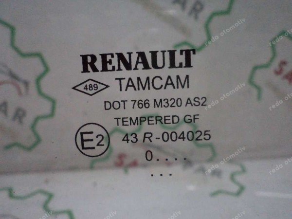 Renault Clio 2 Sol Ön Kapı Camı Orjinal CP HP (LA-130)