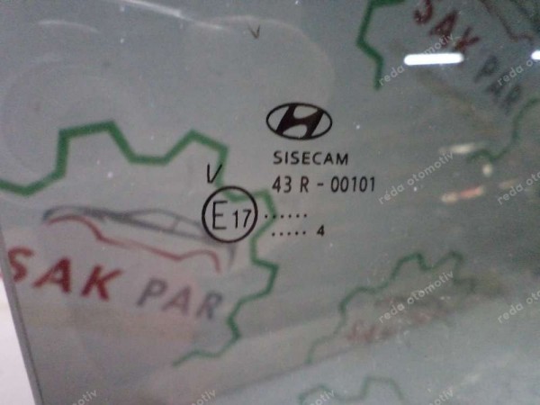 Hyundai İ20 Sağ Arka Kapı Camı Orjinal 2015-2019 CP (MA-140)