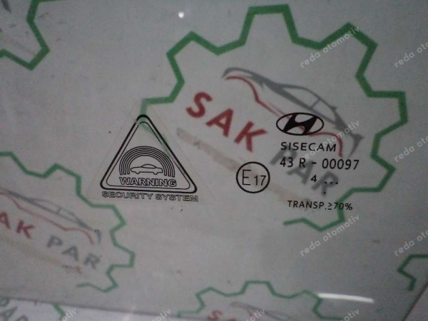 Hyundai İ20 Coupe (Tek Kapı) Sol Ön Kapı Camı Orjinal CP (MA-140)