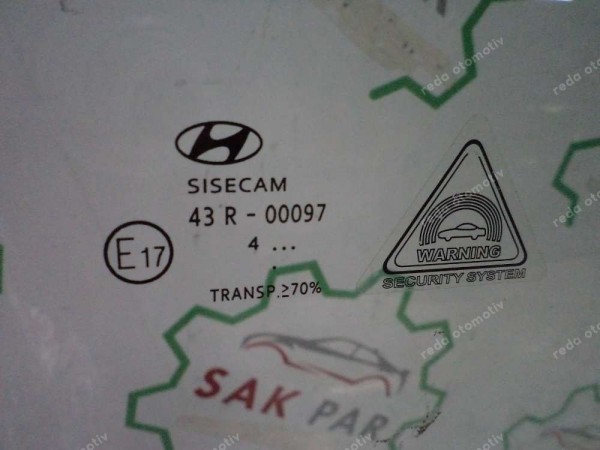 Hyundai İ20 Coupe (Tek Kapı) Sol Ön Kapı Camı Orjinal CP (MA-140)