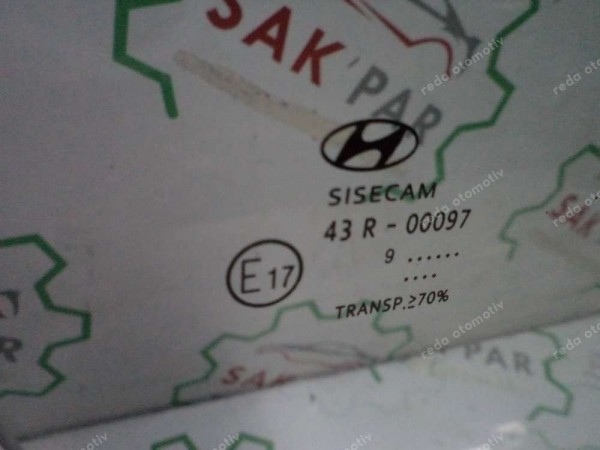 Hyundai İ20 Sağ Ön Kapı Camı 2015-2019 Orj 82420C8000 CP (MA-130)