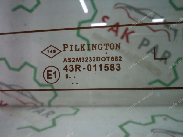 Renault Kangoo Sol Arka Kapı Camı Orjinal Sıfır 7700303089 YP (GG-120)