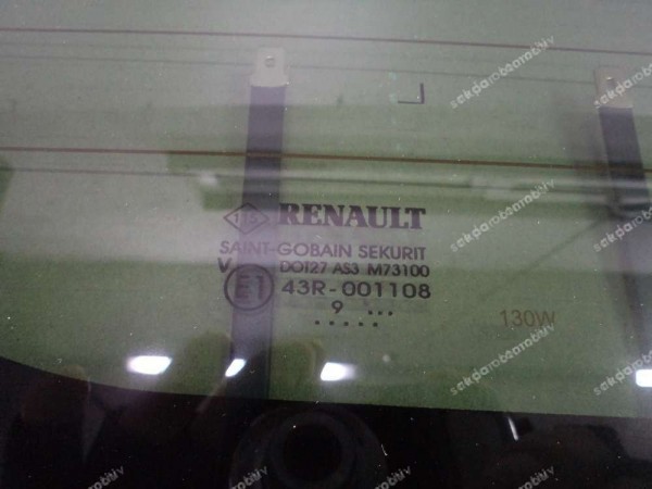 Renault Kangoo Sol Arka Bagaj Kapısı Camı Orj 8200447578 YP (GG-120)