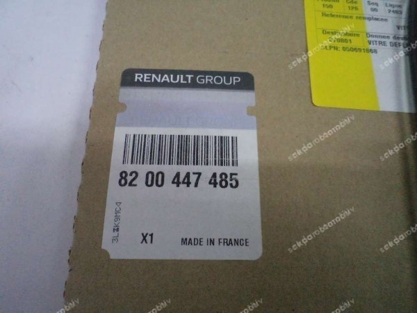 Renault Kangoo Sağ Yan Sürgülü Kapı Camı Renkli Orj 8200447485 YP (GG-120)