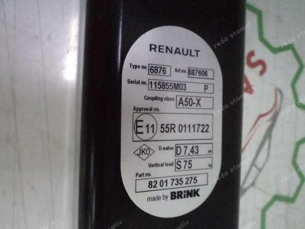 Dacia Jogger Çeki Demiri Traversi Orj 8201735276 YP (AF-110)