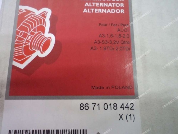 Audi Seat Skoda Volkswagen Motrio Alternatör 8671018442 YP (CF-120)