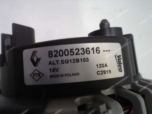 Renault Megane Clio Kangoo Nissan Dacia Alternatör Orj 7701477001 8200523616 C543366A YP (CF-120)