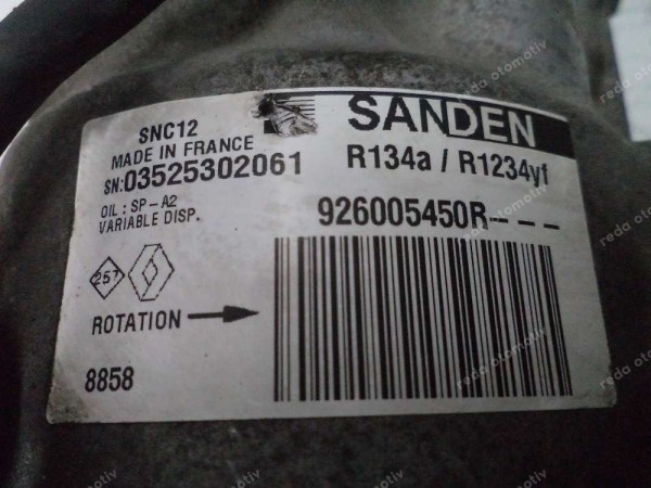 Renault Clio 5 Captur Klima Kompresörü Orj. 926005450R CP (CI-120)