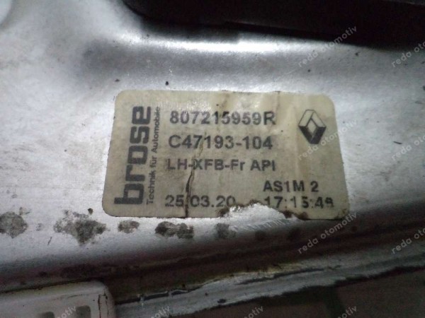 Renault Megane 4 Sol Ön Cam Krikosu Motorlu Komple 807215959R CP (DF-110)