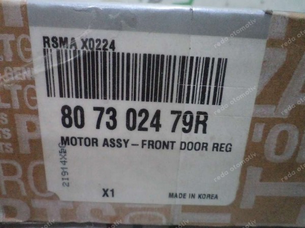 Renault Koleos 2 Sağ Ön Cam Motoru Orjinal Sıfır 807302479R YP (DF-130)