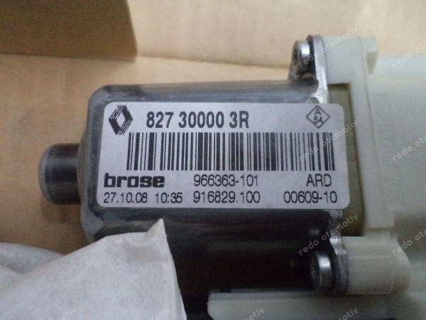 Renault Fluence Megane 3 Sağ Arka Cam Kriko Kaldırma Motoru Orj 827300003R YP (DF-130)