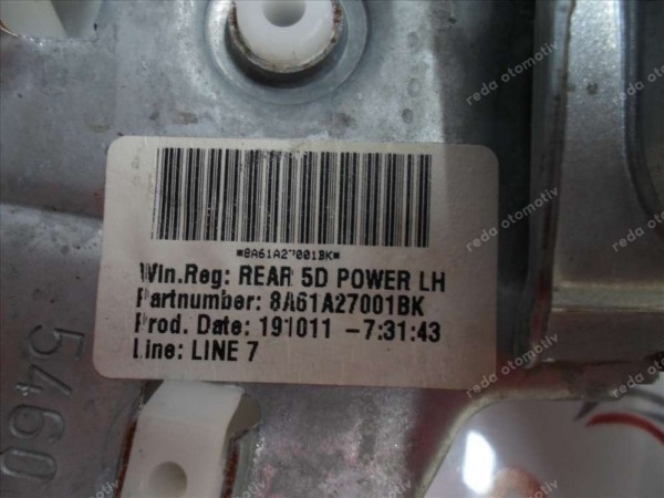 Ford Fiesta Sol Arka Cam Krikosu Elektrikli Motorsuz 8A61-A27001 CP (DE-110)